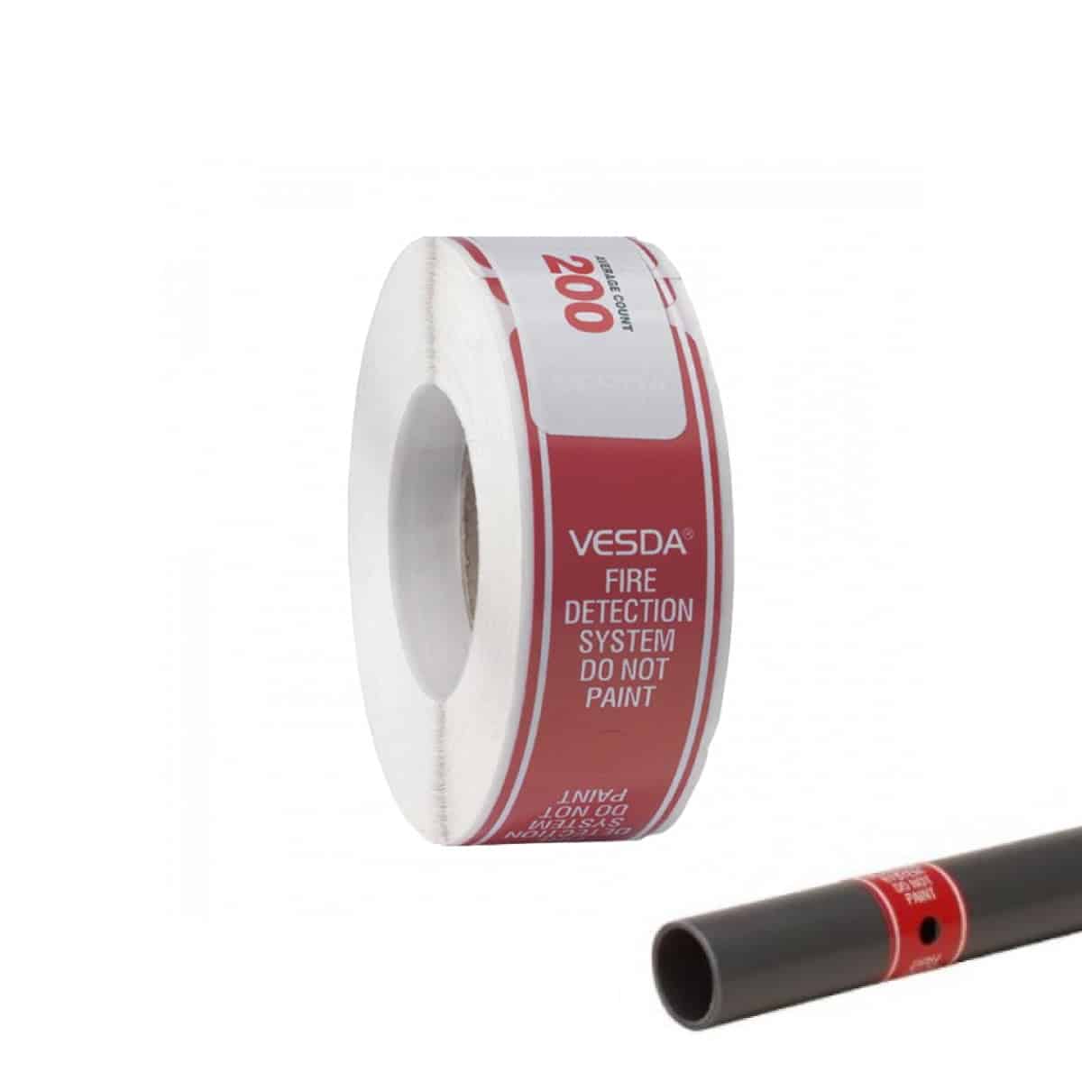 E700-SP-DCL Etiqueta de Punto de Muestreo: para Detectores de Humo por Aspiración - Estilo Envolvente 200 por Rollo | Vesda