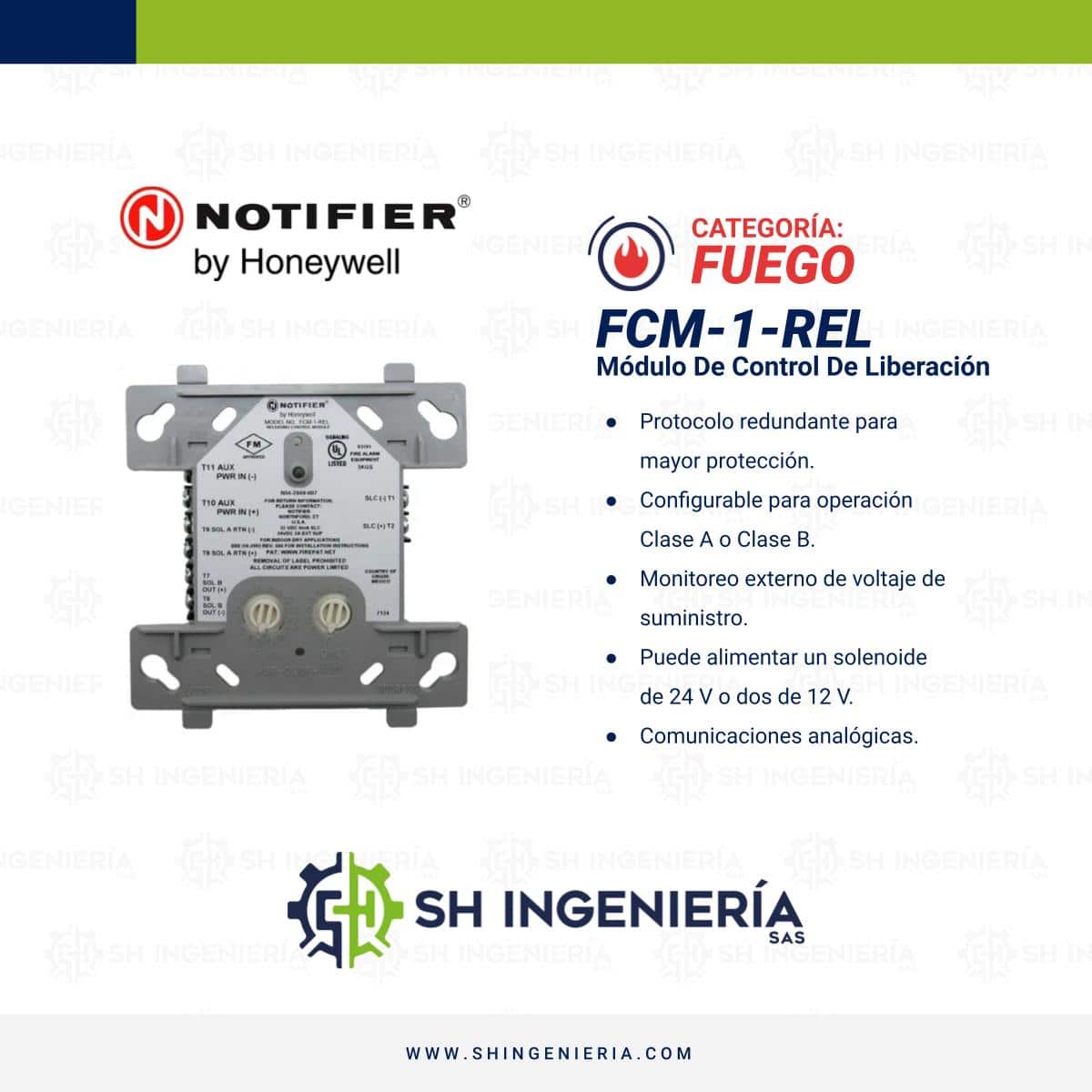 FCM-1-REL Módulo: Control de liberación | Notifier - Imagen 3