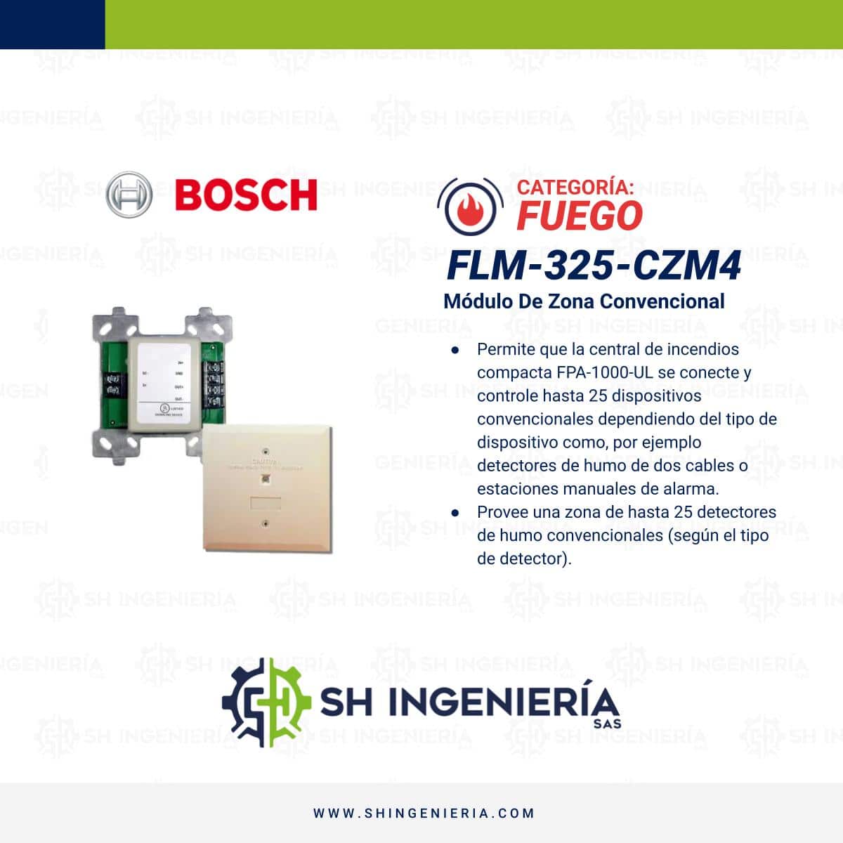 FLM-325-CZM4 Módulo: Zona convencional | Bosch - Imagen 3