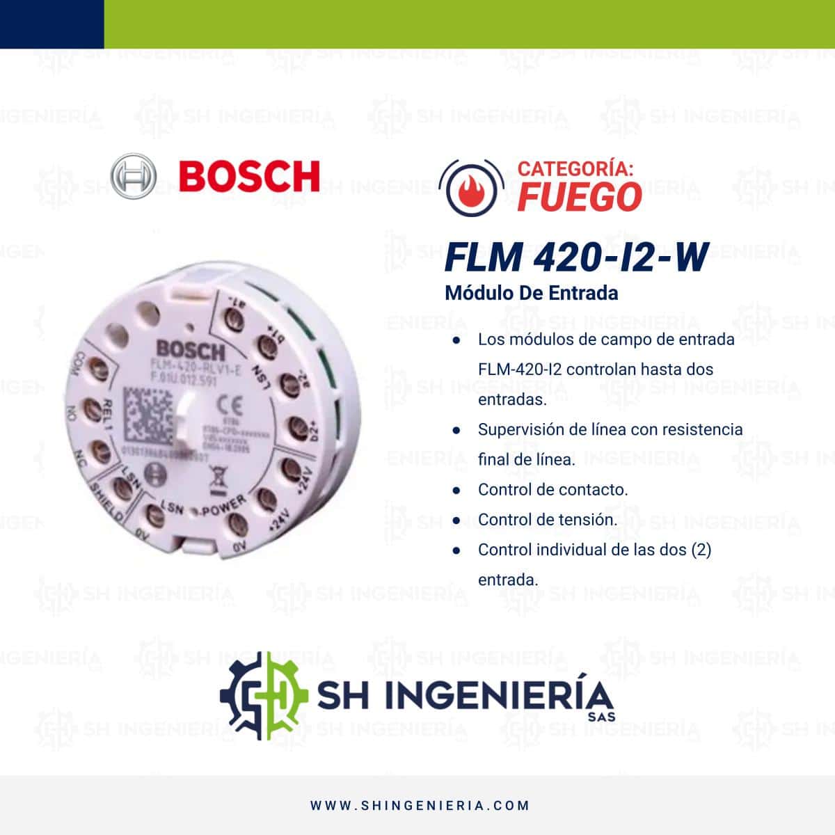 FLM 420 I2 W Módulo: De entrada | Bosch - Imagen 3