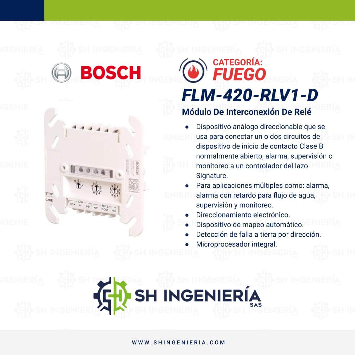 FLM-420-RLV1-D Módulos: Interconexión de relé de baja tensión | Bosch - Imagen 3