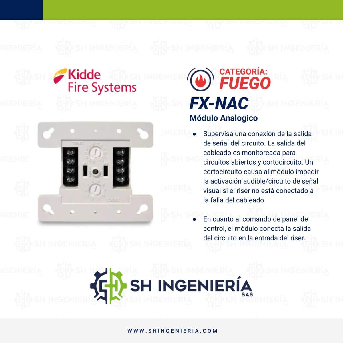 FX-NAC Módulo: Analógico NAC | Edwards Kidde - Imagen 5