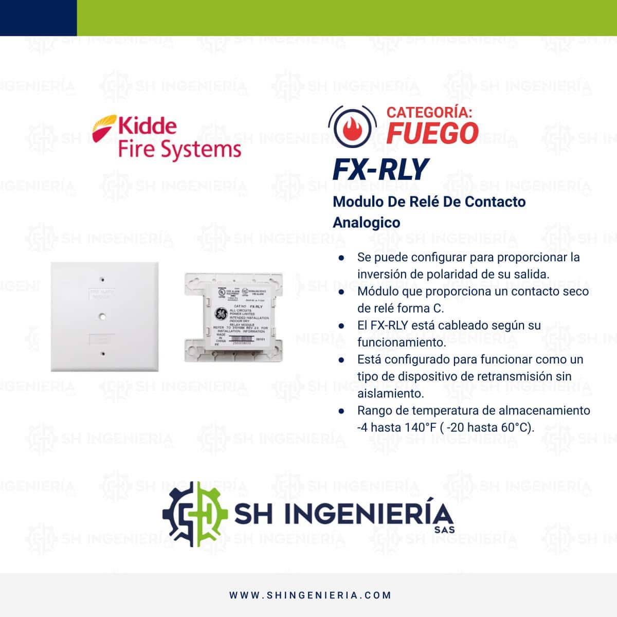 FX-RLY Módulo: Relé de contacto analógico | Edwards Kidde - Imagen 3