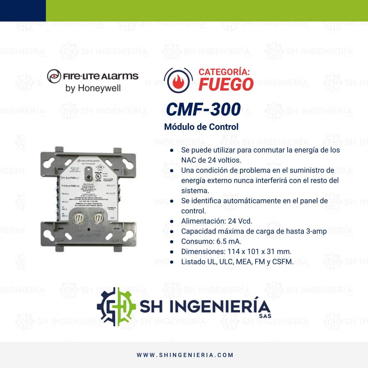 CMF-300 Módulo: Control | FireLite - Imagen 2