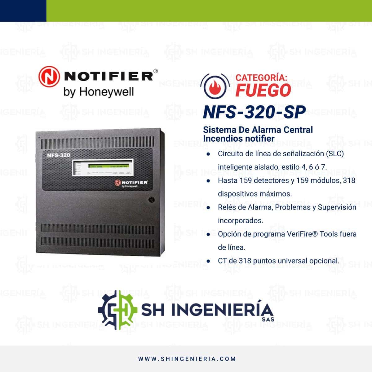 NFS-320 Panel central sistema de alarma contra incendios: Direccionable | Notifier - Imagen 3