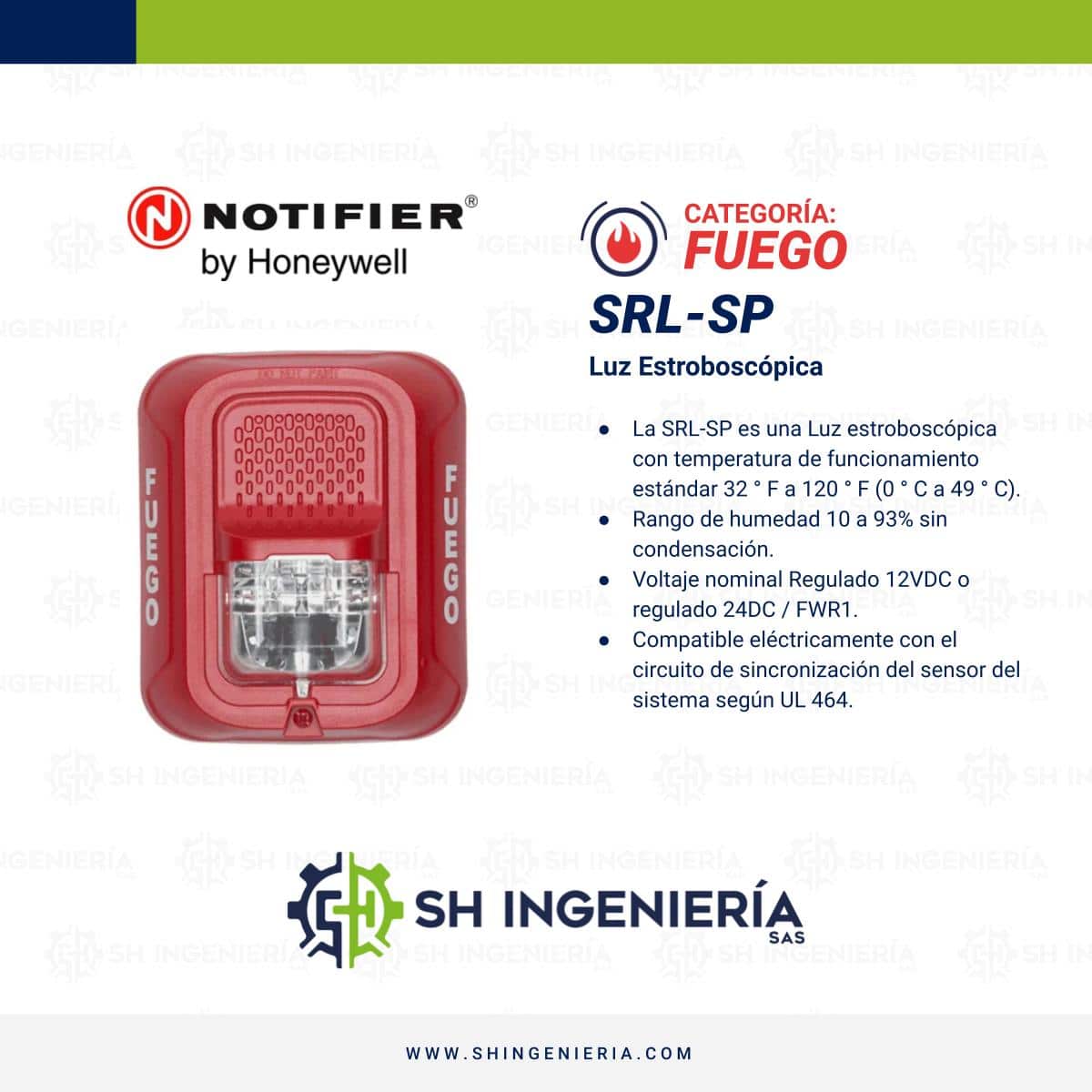 SRL-SP Luz estroboscópica | Notifier - Imagen 4