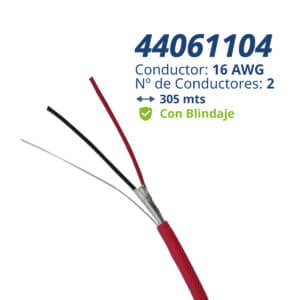 44061104 Cable de incendio: FPLR 2x16 x 305mts - Blindado | Honeywell