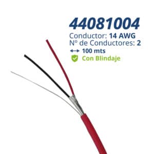 44081004 Cable de incendio: 2x14 x 100mts - Blindado | Honeywell