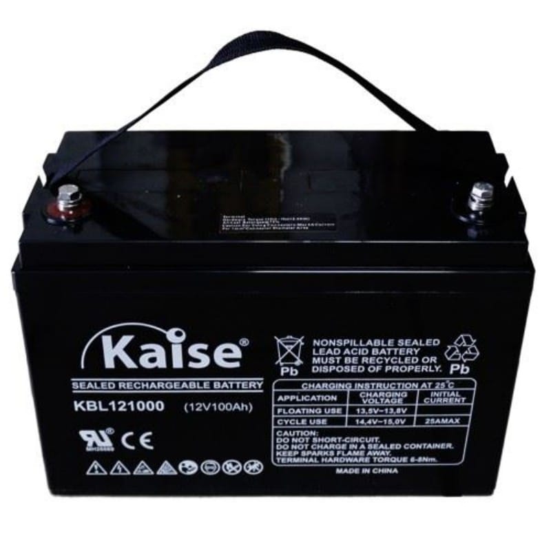 KBL121000 batería kaise tipo AGM: 12V 100Ah