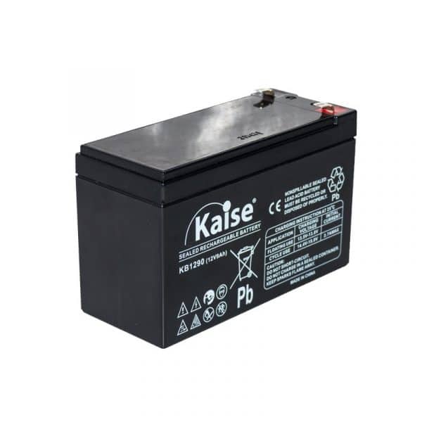 KB1290F2 Batería Kaise tipo AGM: 12V 9Ah con conector F2